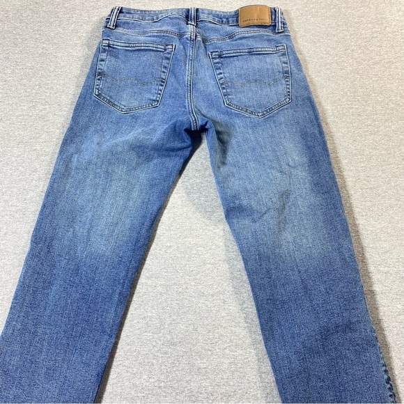 American Eagle Jeans Mens W30 Blue Slim Straight Airflex + Low Rise Casual Denim - Picture 5 of 14